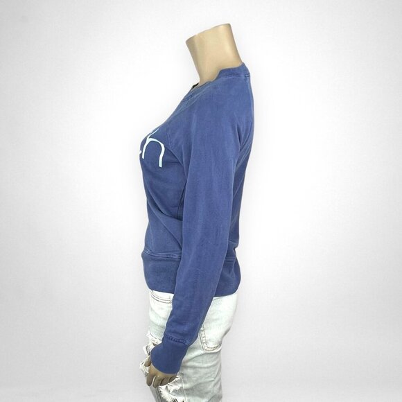 J. CREW BEACH BUM Blue‎ Crew Neck Sweatshirt XS - Picture 2 of 7